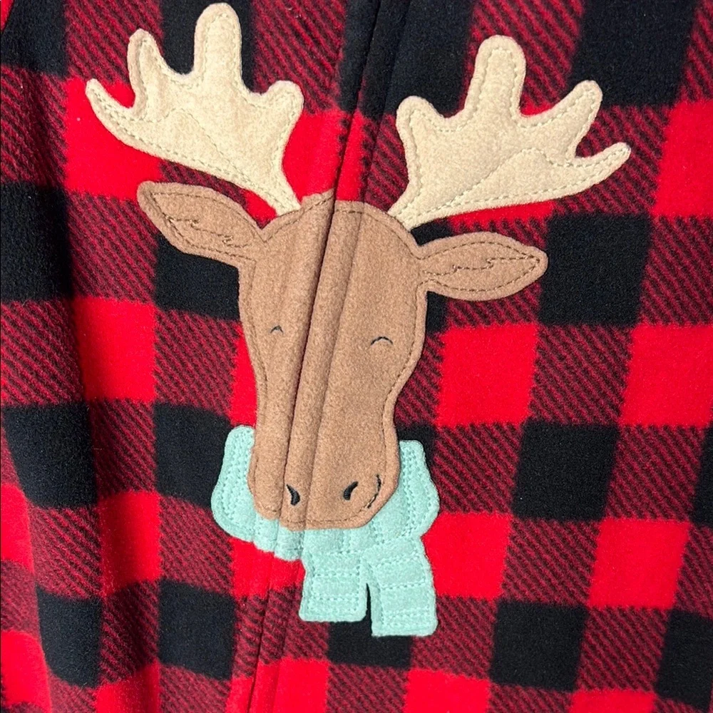 Carter's Red and Black Buffalo Plaid Footies